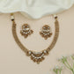 Lattice Chain Kundan Necklace with Floral Connectors