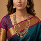 Granulated Border Antique Long Haara with Hanging Pearl Drop Layout