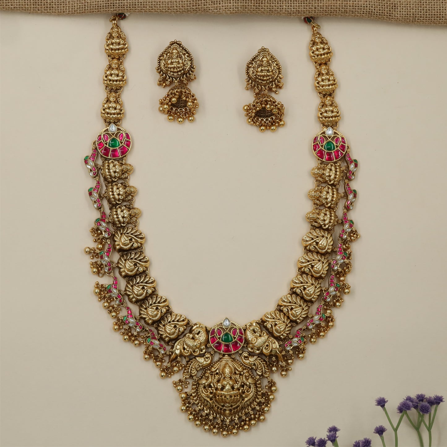 Premium Peacock Link Hanging Antique Long Haara