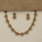 Pear Border Antique Necklace with Alternating Teardrop Motif Detailing