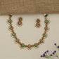 Pear Border Antique Necklace with Alternating Teardrop Motif Detailing