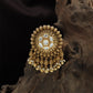 Heritage Floral Pattern Jade Bille with Decorative Drop Arrangement