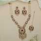 Hexa Border Kundan Pearl Long Haara with Rectangular Connector Panels