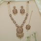 Hexa Border Kundan Pearl Long Haara with Rectangular Connector Panels