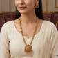 Classic ornamental chain with symmetrical bead arrangement
