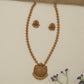 Devina Disc Pattern Antique Chain With Traditional Pendant Styling