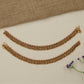 Drape Link Antique Payal with Decorative Cluster Accents