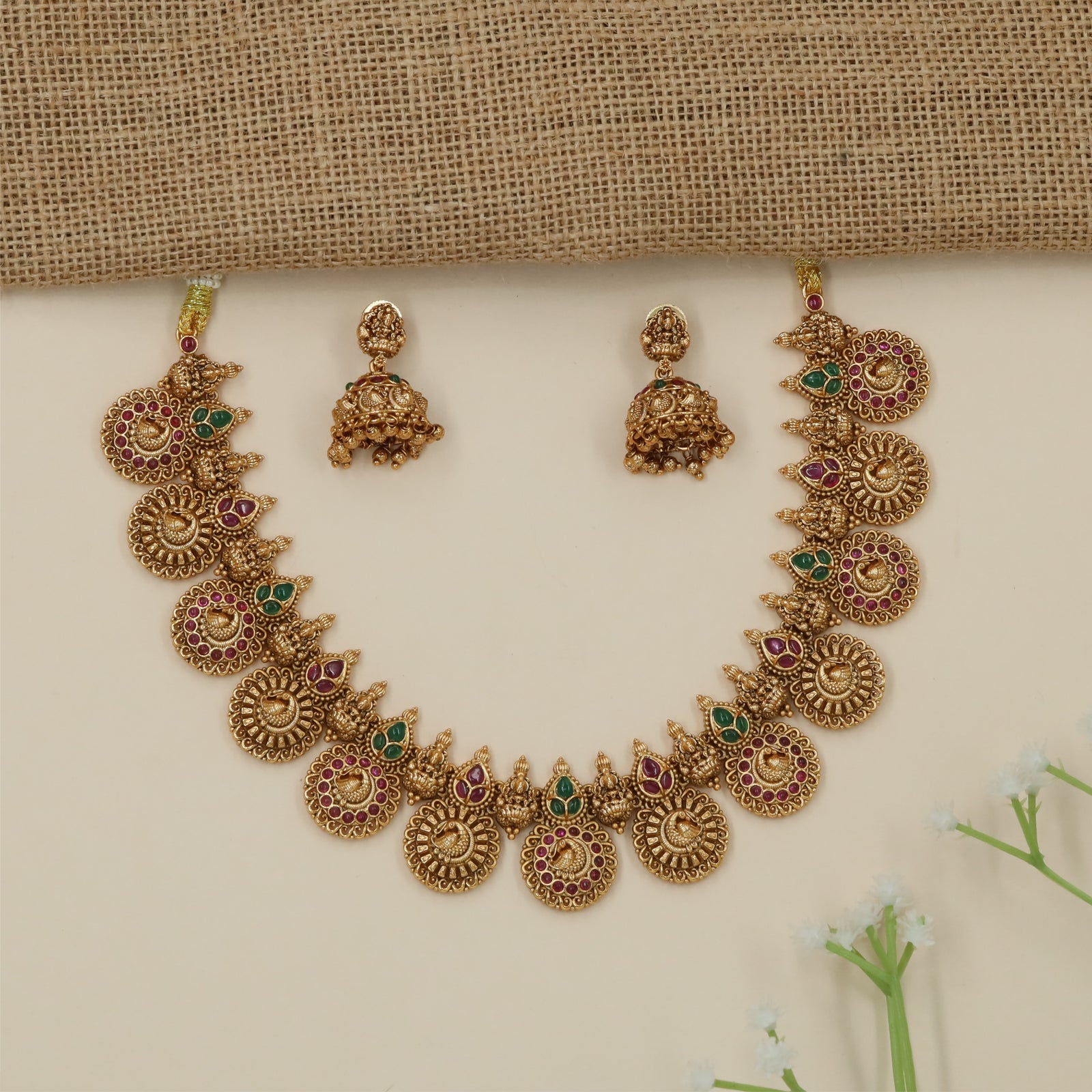 Luxury Coin Pattern Antique Necklace with Heritage Disc Styling