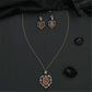 Victorian Chain With Pendant featuring a striking shield-shape
