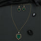 Victorian Chain With Pendant featuring a striking shield-shape