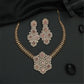 Contemporary mehendi polish necklace with hexagonal link detailing
