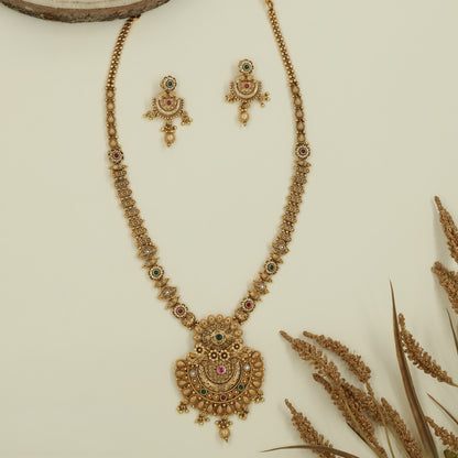 Antique Long Haara with Ornamental Pendant Work