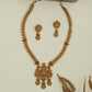 Embossed coin line antique long haara with elephant connector panel