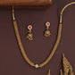 Granular bead antique beads necklace with tight rows and central accent piece