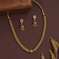 Granular bead antique beads necklace with tight rows and central accent piece