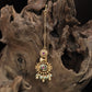 Celestial Pendant Kundan Tikka with Floral Side Elements
