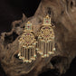 Glowridge Frame Kundan Hanging with Hanging Fringe Chains
