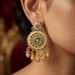 Braidline Circle Kundan Hanging with Floral Inner Detailing
