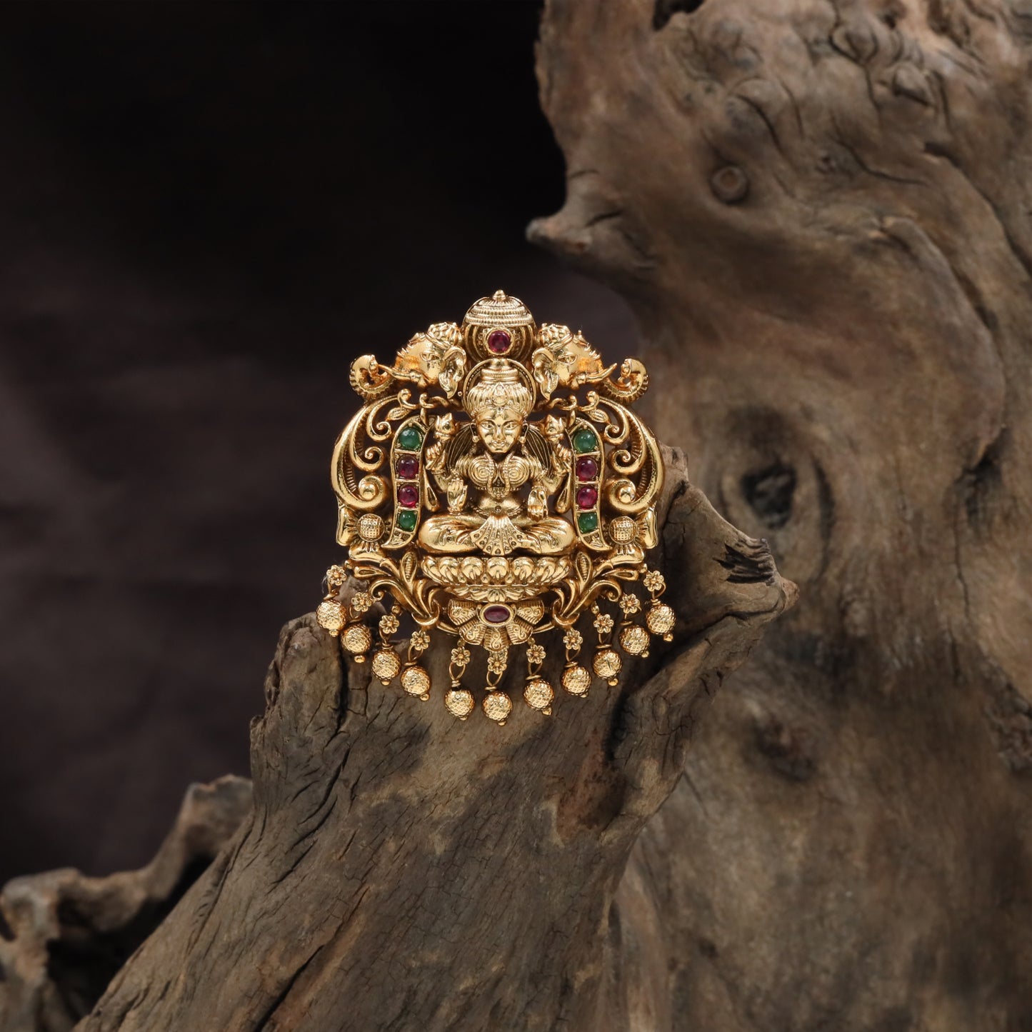 Royal Lakshmi Jade Bille with Elephant Arch Side Detailing
