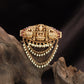 Heritage Swan Clip with Layered Hanging Pearl Borders