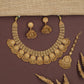 Noble Jali Antique Necklace with Repeating Circular Fringe Design