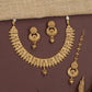 Rib Antique Necklace with Layered Temple Bar Pattern