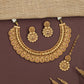 Radiance Coin Antique Necklace with Textured Woven Neckline Layout