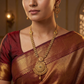 Empire Weave Antique Long Haara with Circular Border Pendant