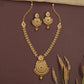 Empire Weave Antique Long Haara with Circular Border Pendant