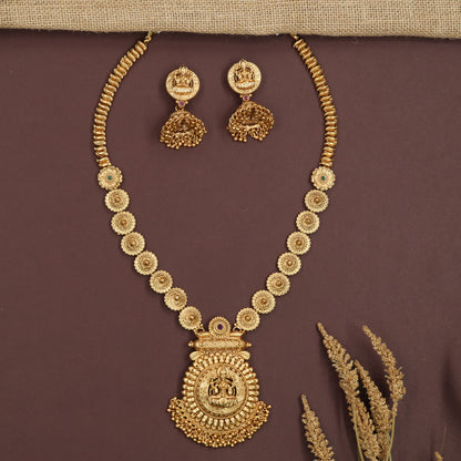 Bloom Coin Antique Long Haara with Temple Disc Chain