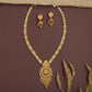 Bloom Floral Long Haara with Repeating Disc Chain and Drop Border