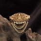 Premium Pearl Clip with Layered Chain Drape Styling