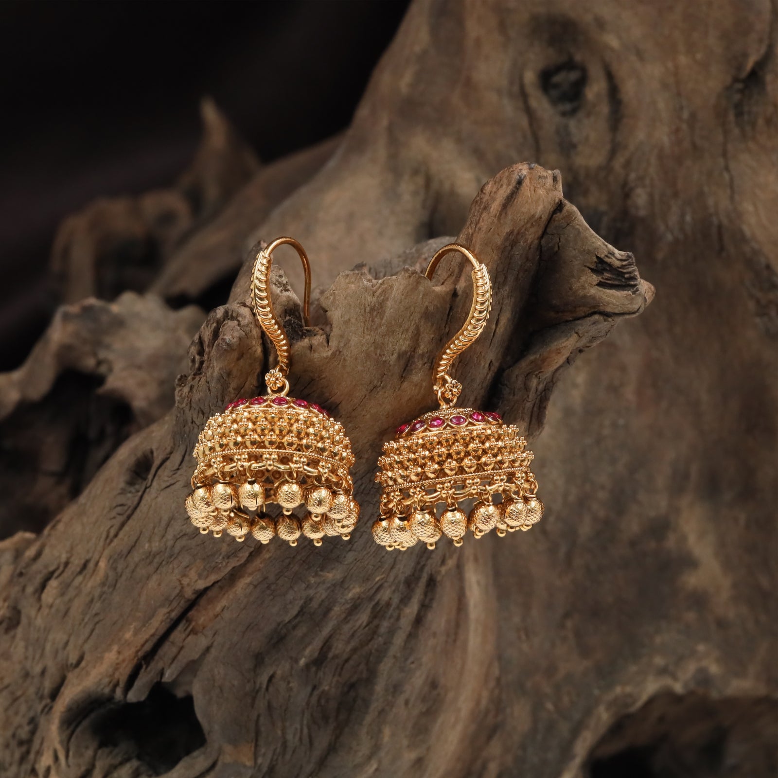 Heritage Fringe Jumka with Curved Surface Styling