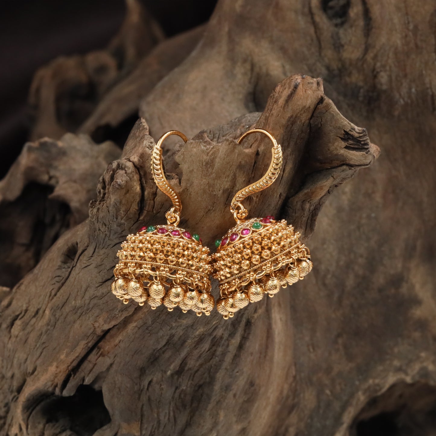 Heritage Fringe Jumka with Curved Surface Styling