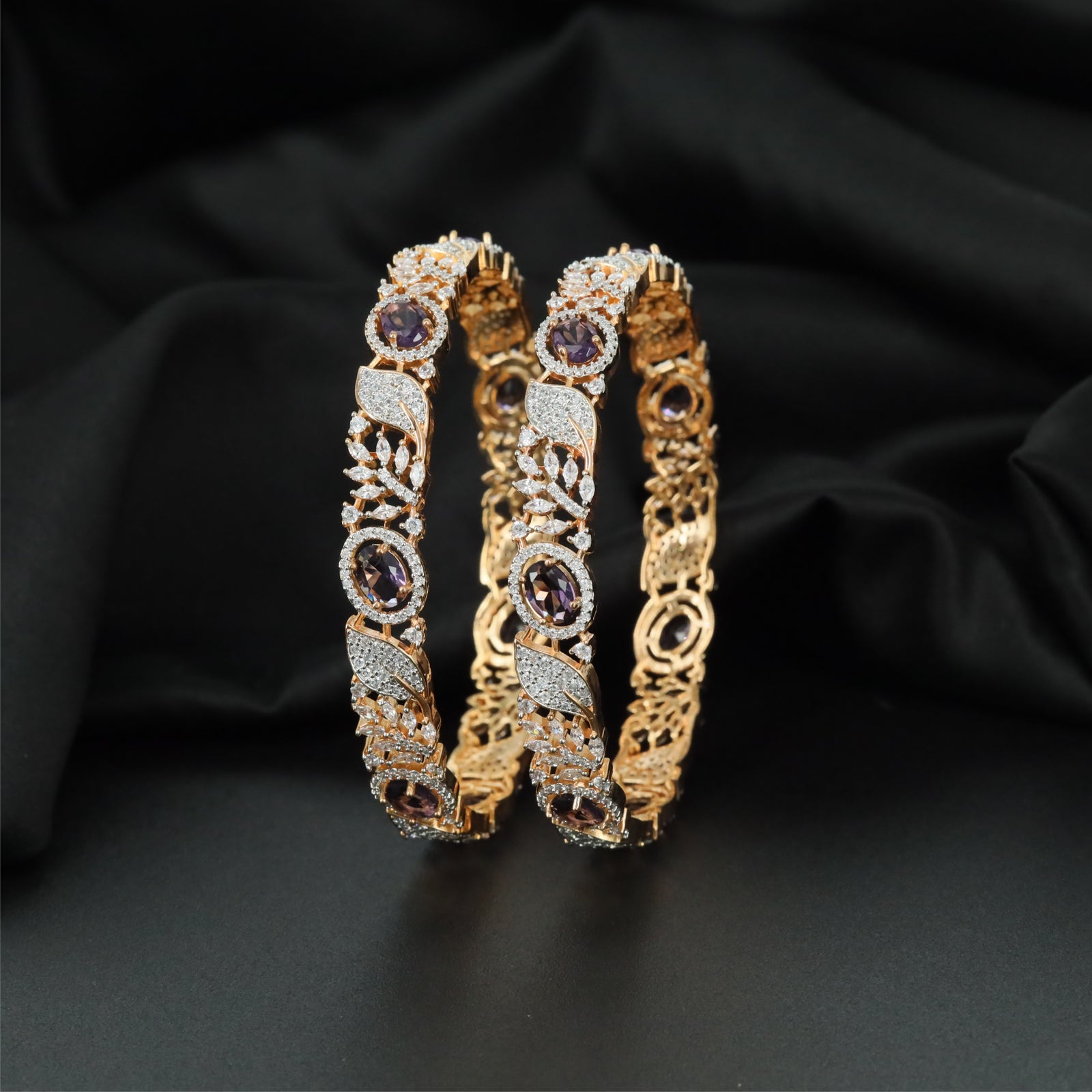 Boulevard Vinework Gj Bangles with Balanced Open Gallery Design