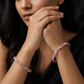 Crisscross Detail Rose Gold Bangles with Repeating Centre Highlights