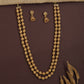 Ribbed Sphere Antique Necklace with Traditional Bead Styling