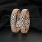 Graceful Bangles Featuring Repeated Oval Sections