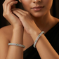 Jeweltrack Gj Bangles with Textured Multi Row Styling