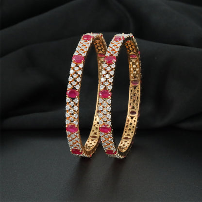 Bloomline Frame Gj Bangles with Decorative Border Detailing