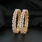 Marquise GJ Bangles with Repeating Stone Panels