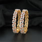 Marquise GJ Bangles with Repeating Stone Panels