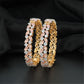 Marquise GJ Bangles with Repeating Stone Panels