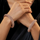 Pavilion Radiance Rose Gold Bangles with Multirow Border Detailing