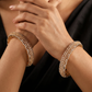 Prime Lacework Gj Bangles with Balanced Openwork Layout