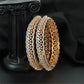 Crownline Bloom Gj Bangles with Decorative Framework Formation