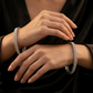 Inlay Curve Gj Bangles with Refined Connector Pattern