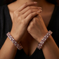 Jetway Grid Rose Gold Bangles with Intricate Edge Detailing