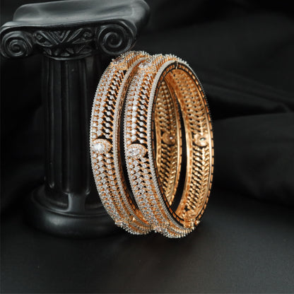 Inspire Weave Gj Bangles with Detailed Edge Pattern