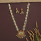 Peacock Connector Beads Long Haara with Lakshmi Pendant Detailing